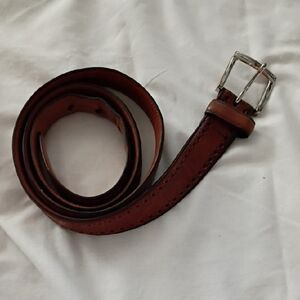 Johnston & Murphy Brown Leather Belt